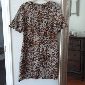 Banana Republic size 12 animal print dress